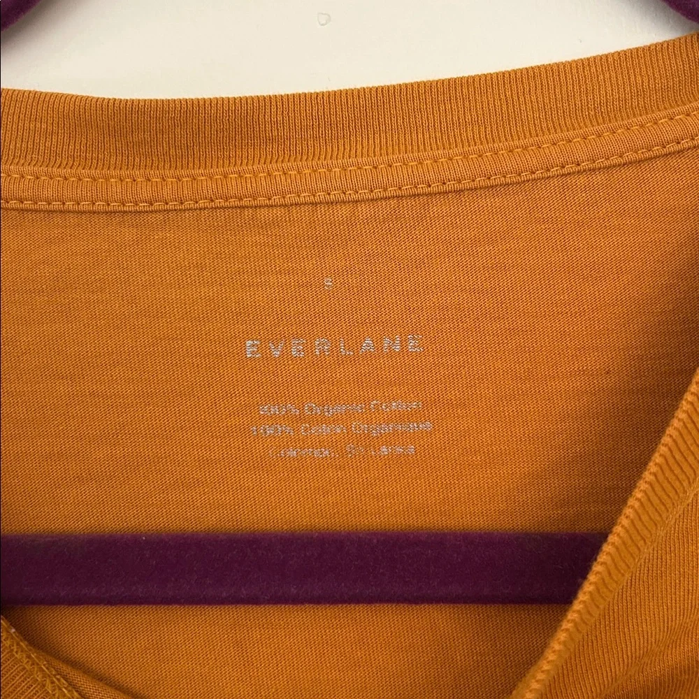 Everlane Box Cut Pocket Tee - Marigold - Picture 2 of 3